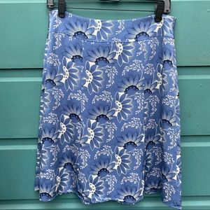 Loft Floral Silk Skirt Size 4